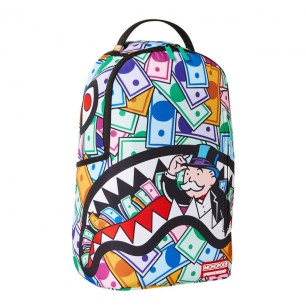 Monopoly Money Shark Theme Backpack